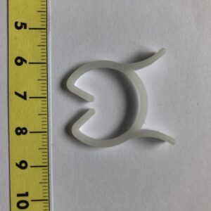 Plastclips til opbinding Hvid 21 mm
