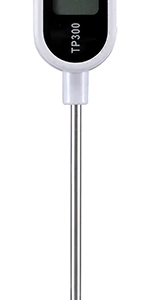 Grill- eller Jordtermometer, hvid - Digital