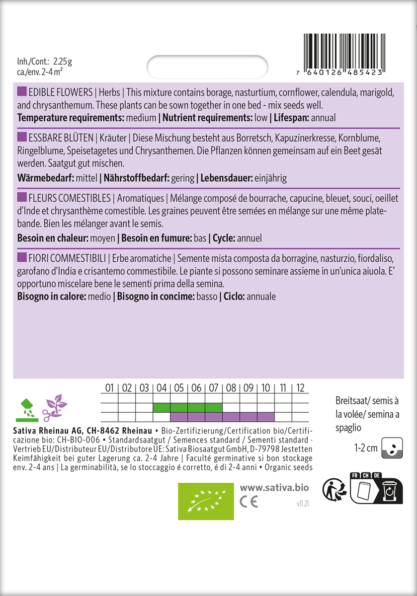 Spiselige Blomster - ØKO - Billede 2