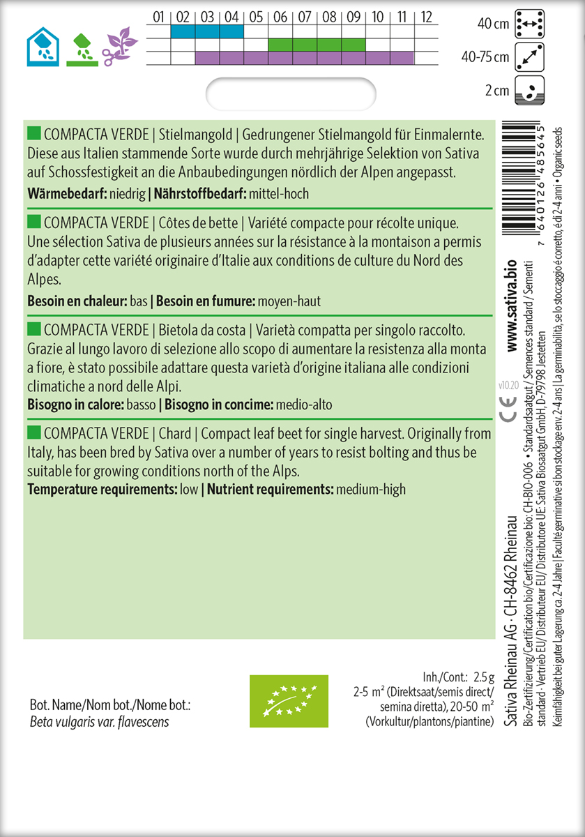 Bladbede - Compacta Verde - ØKO - Billede 2