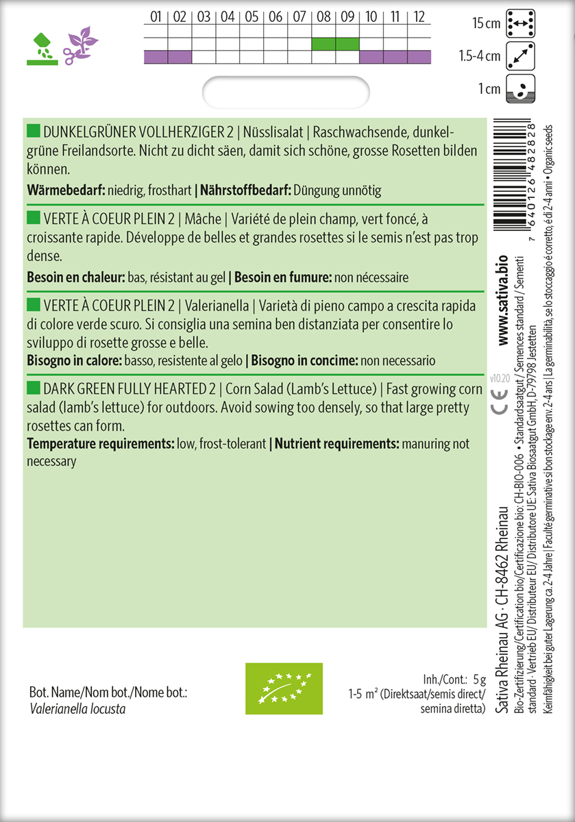 Salat - DARK GREEN FULLY HEARTED 2 - ØKO - Billede 2
