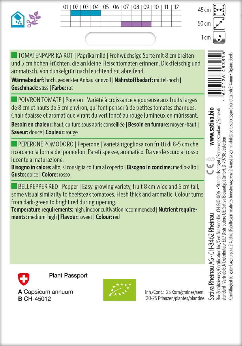 Peberfrugt - Bellpepper Red - ØKO - Billede 2