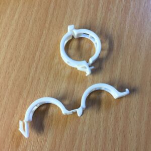 'Tomat-clips' Hvid - 21mm