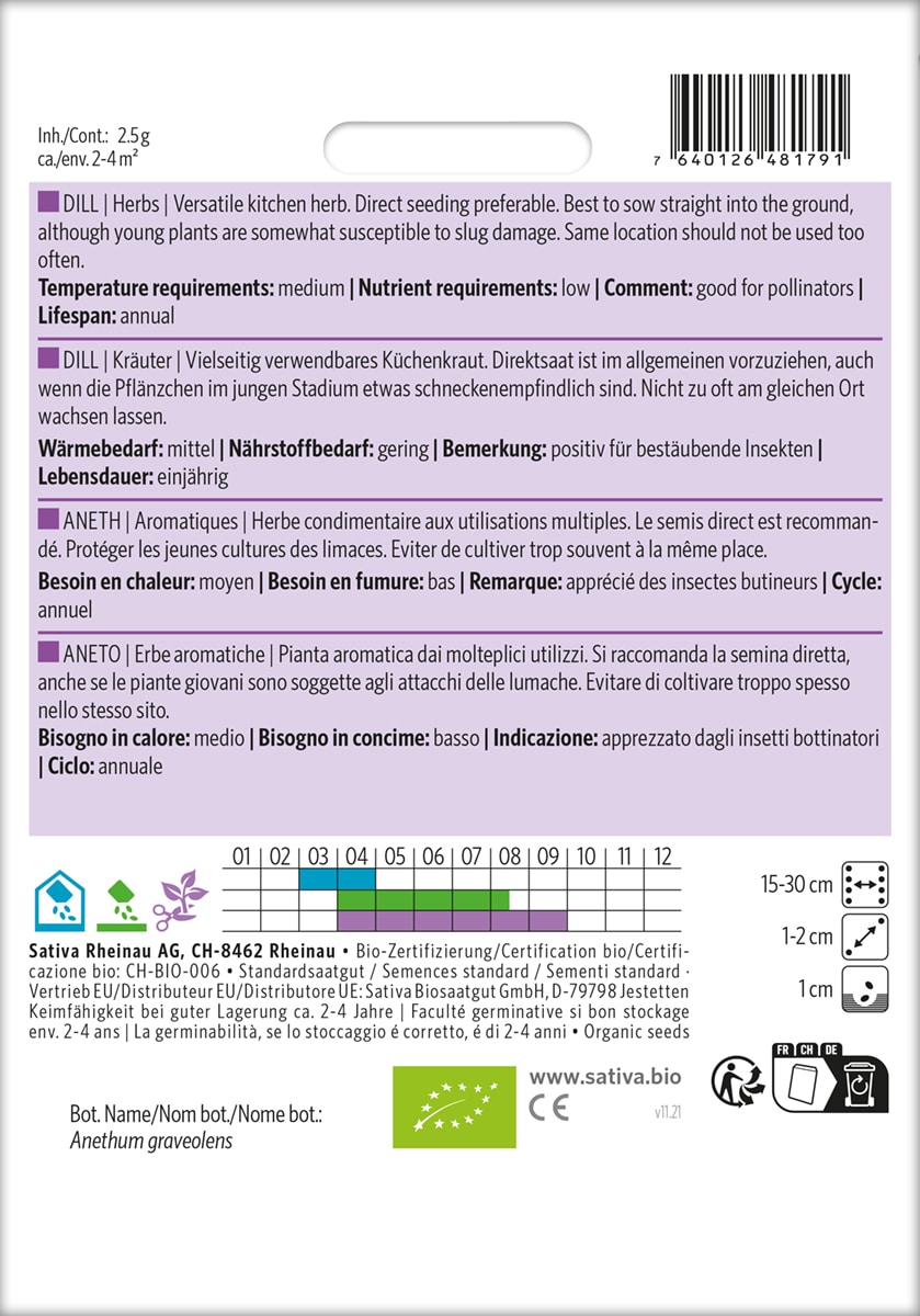 Dild- DILL - ØKO - Billede 2
