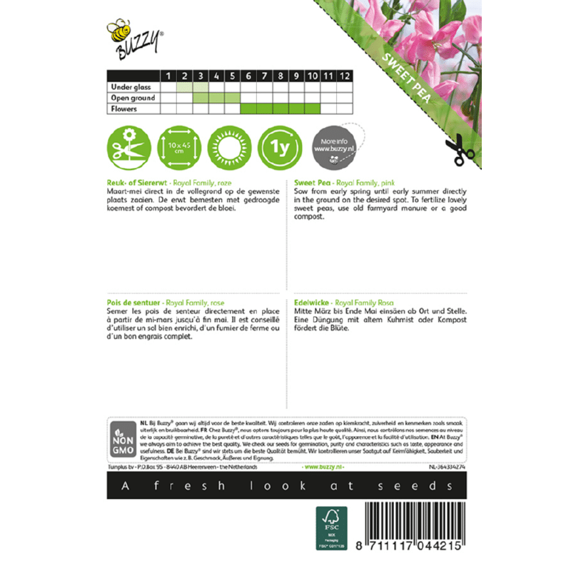 Ærteblomst - Royal Family Pink - Billede 2