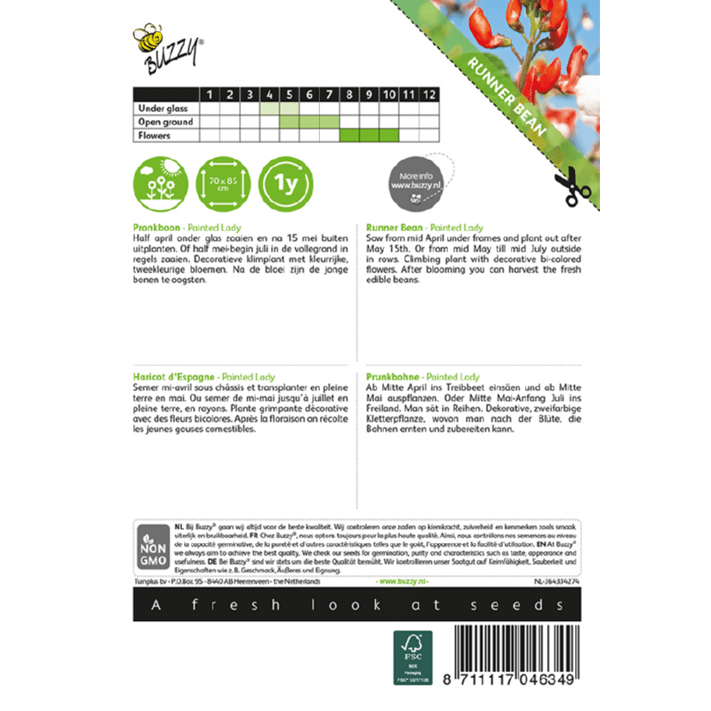 Pralbønne - Painted Lady - Billede 2