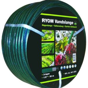Vandslange grøn 1/2" 3-Lag 50M